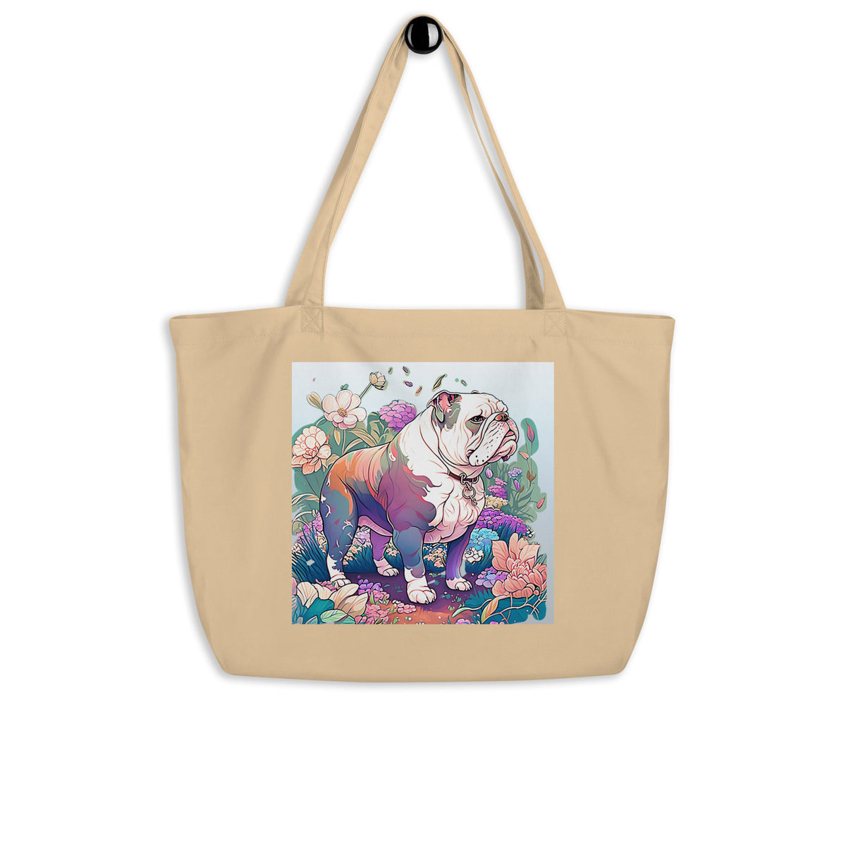 Bulldogs Of Zen Large Organic Tote Bag - BZTB-10