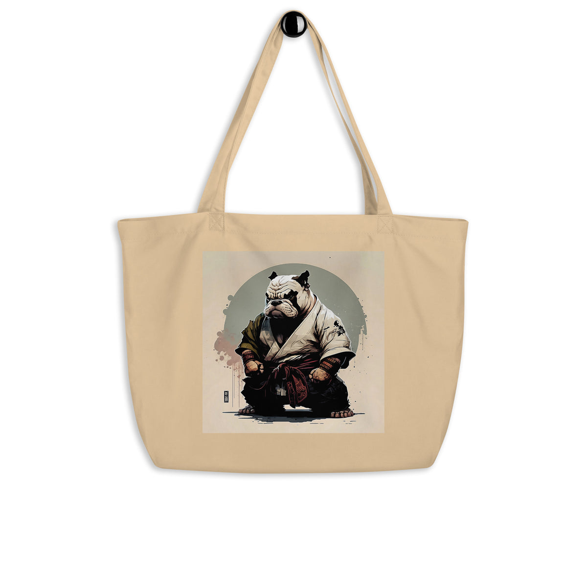 Bulldogs Of Zen Large Organic Tote Bag - BZTB-05