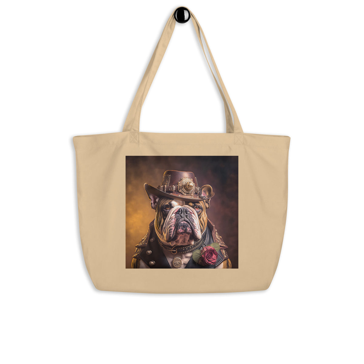 Bulldogs Of Zen Large Organic Tote Bag - BZTB-04