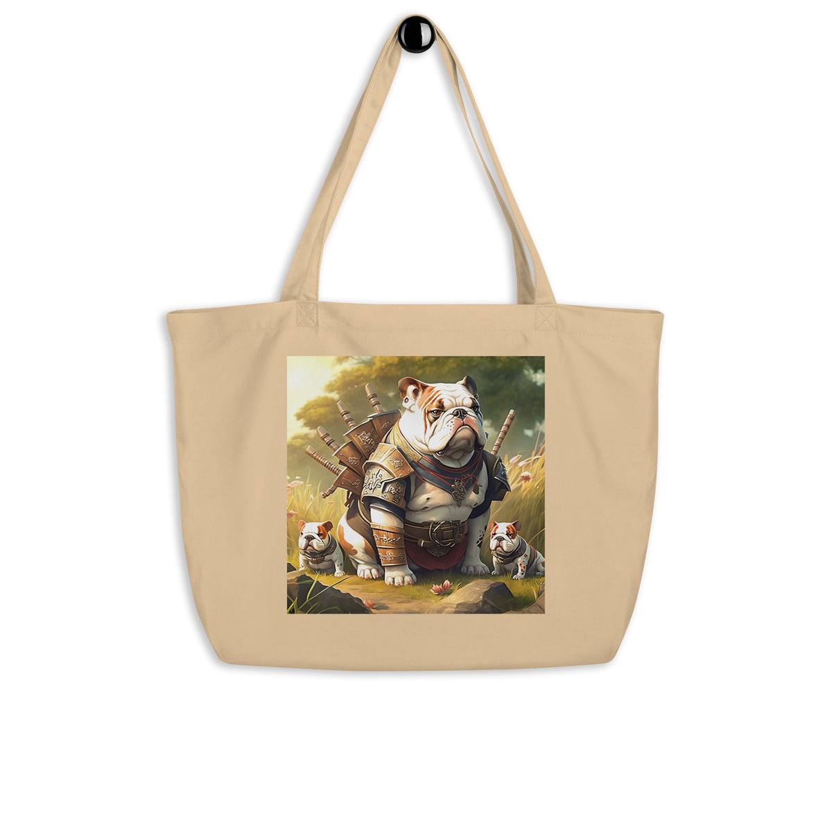 Bulldogs Of Zen Large Organic Tote Bag - BZTB-03