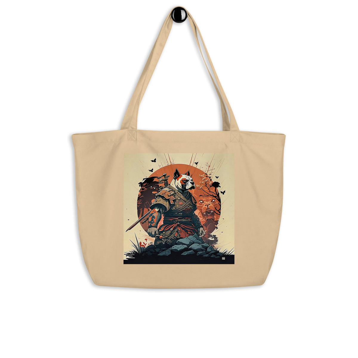 Bulldogs Of Zen Large Organic Tote Bag - BZTB-02