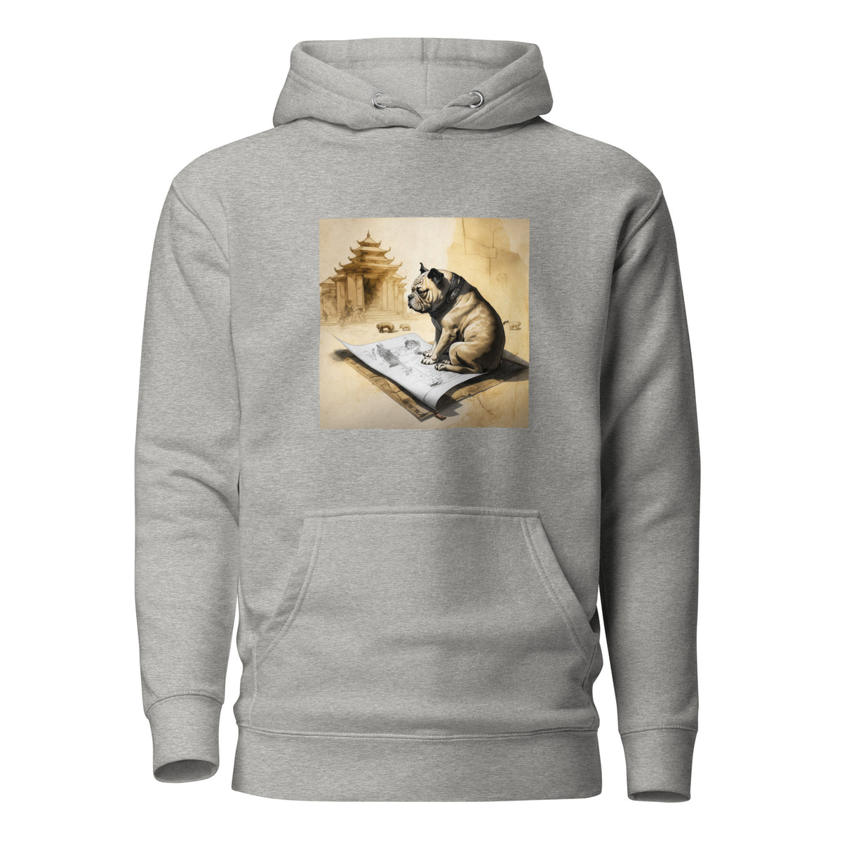 Unisex Meditating Bulldogs Hoodie