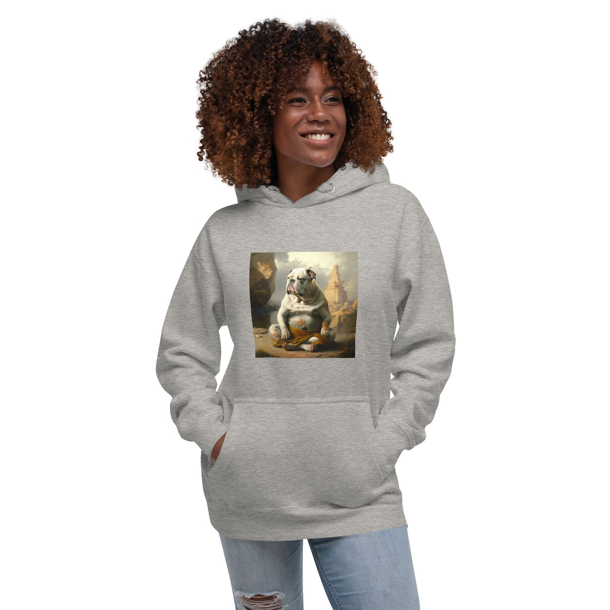 Unisex Meditating Bulldogs Hoodie