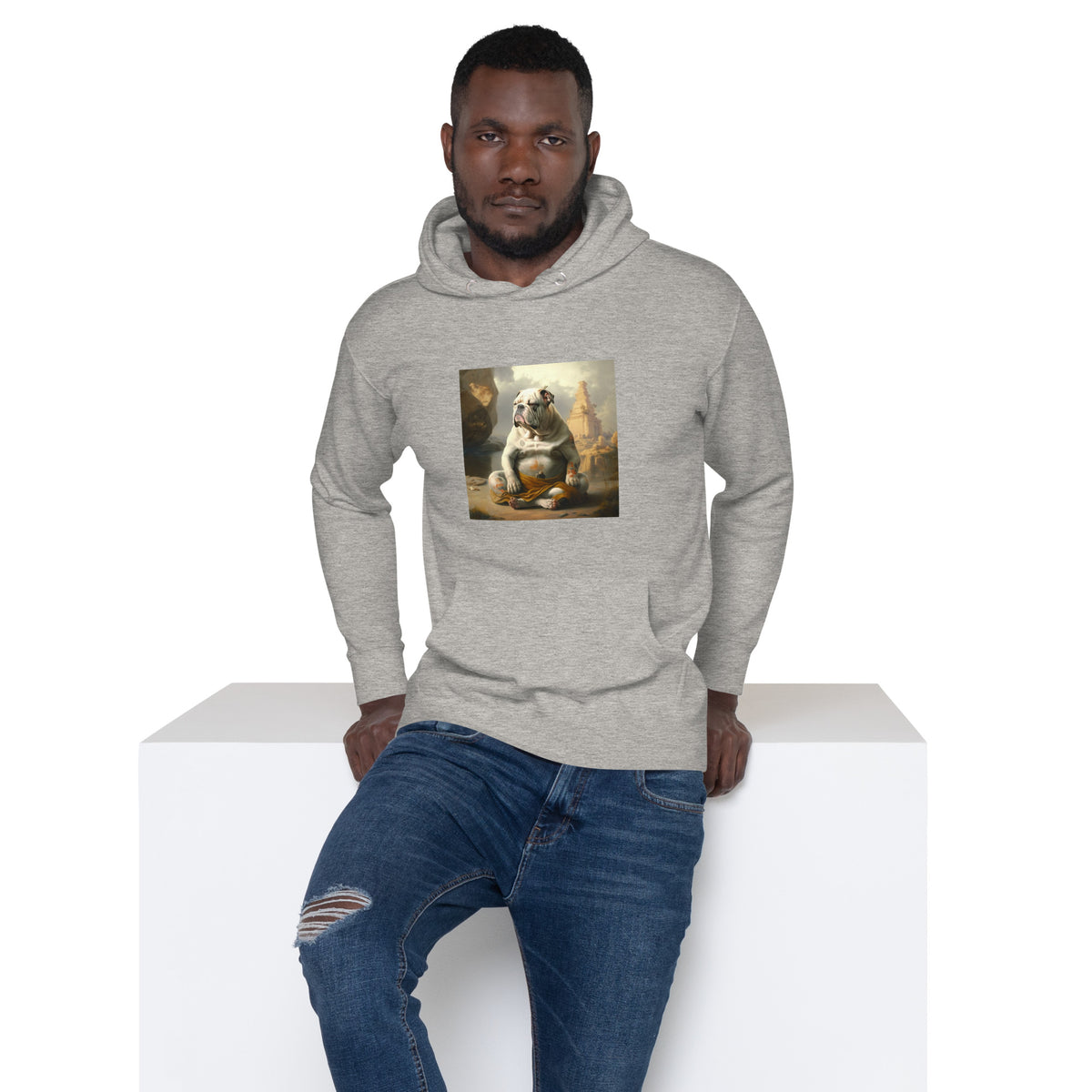 Unisex Meditating Bulldogs Hoodie