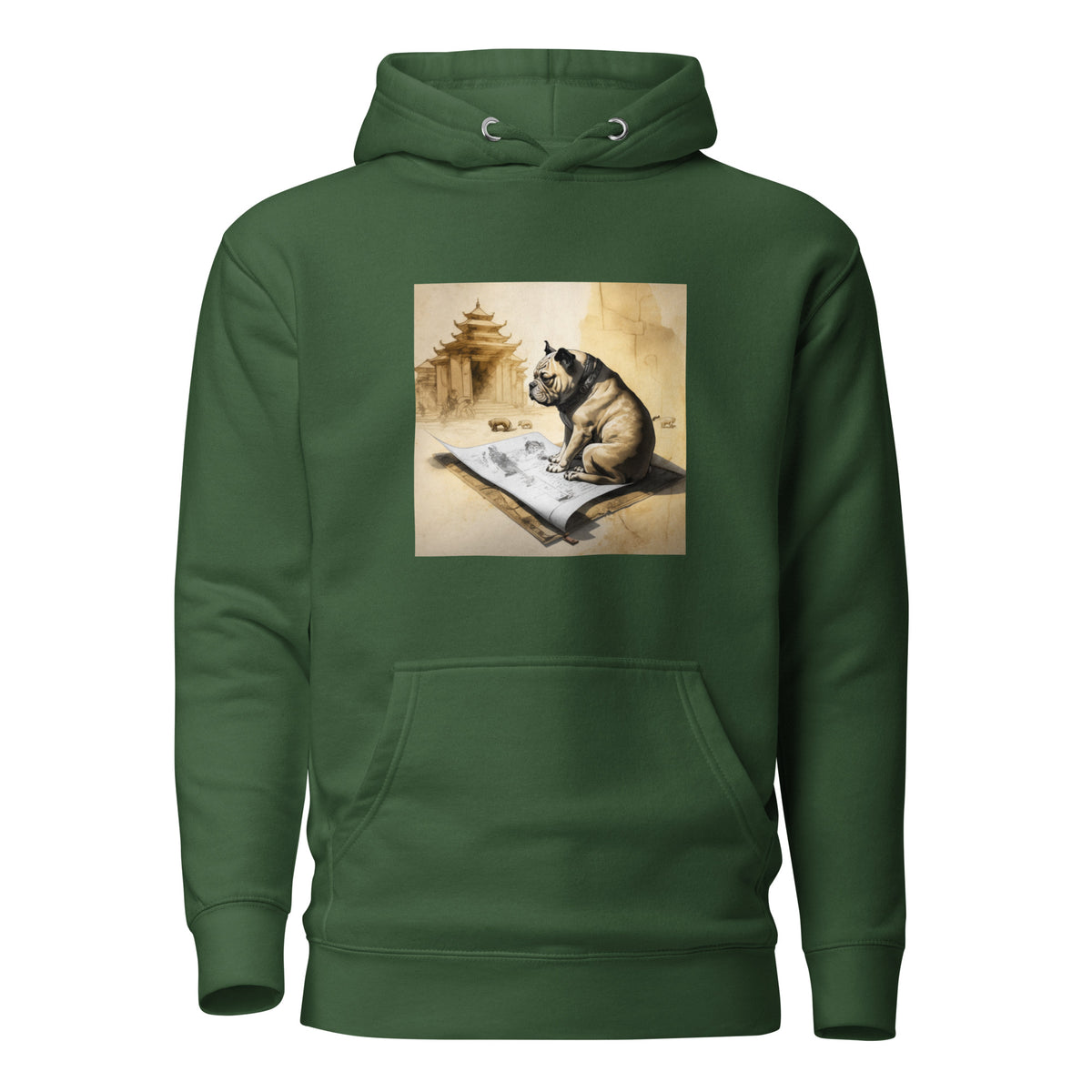 Unisex Meditating Bulldogs Hoodie