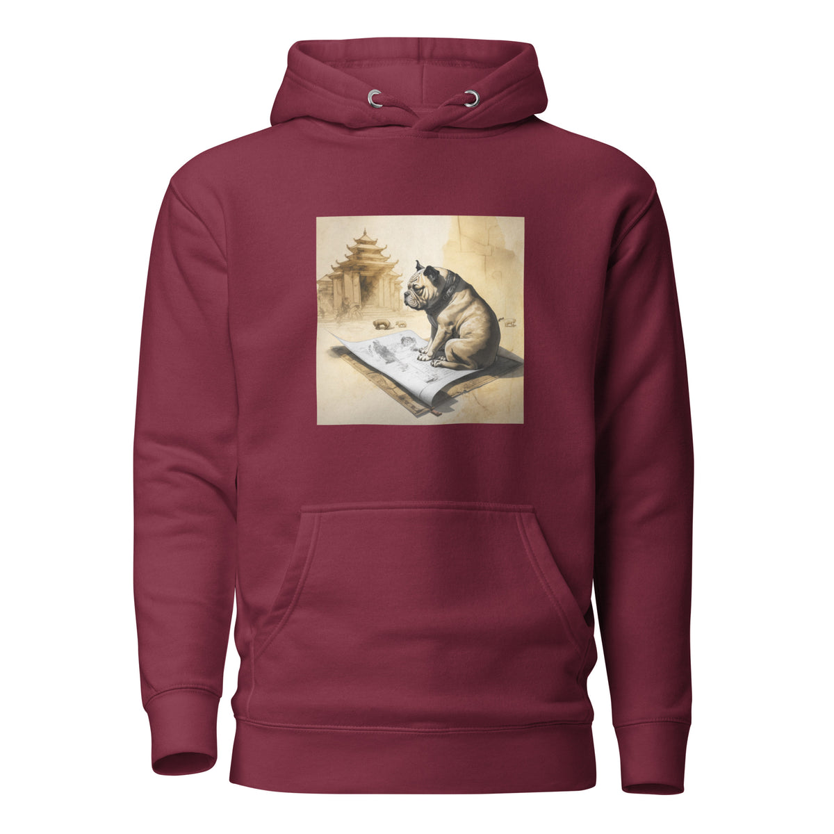 Unisex Meditating Bulldogs Hoodie