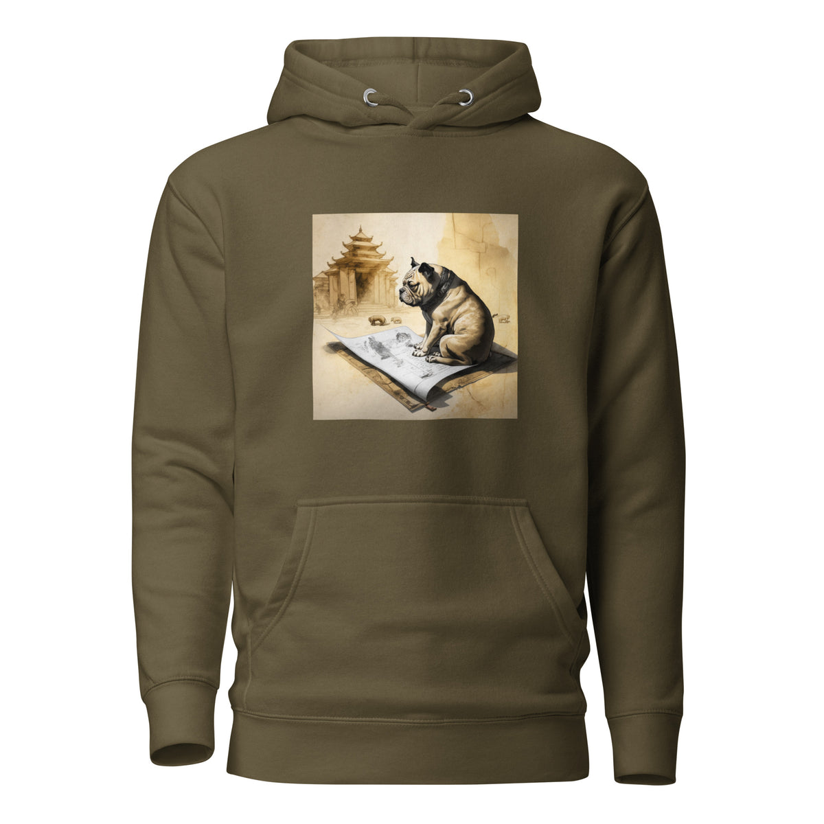 Unisex Meditating Bulldogs Hoodie