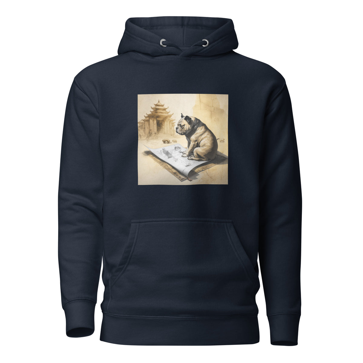 Unisex Meditating Bulldogs Hoodie