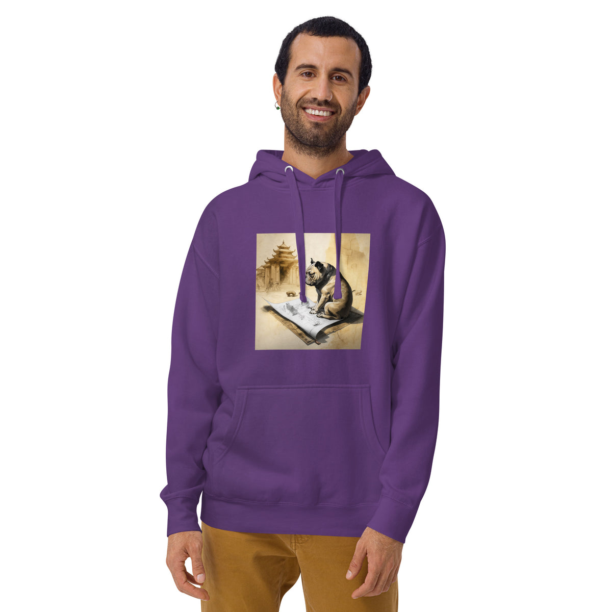 Unisex Meditating Bulldogs Hoodie