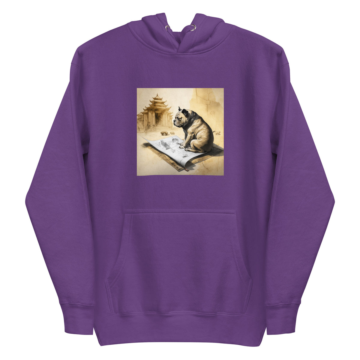 Unisex Meditating Bulldogs Hoodie