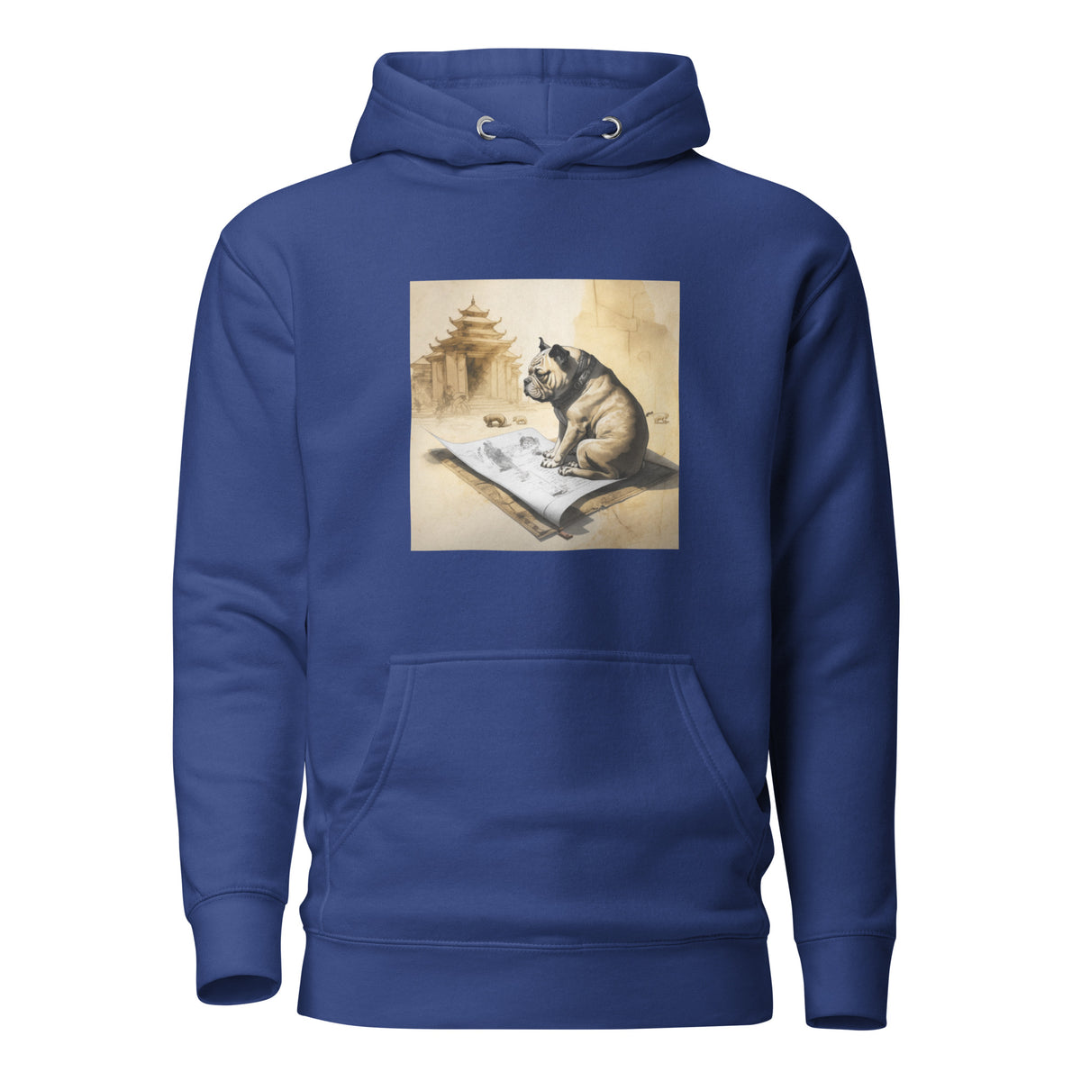 Unisex Meditating Bulldogs Hoodie