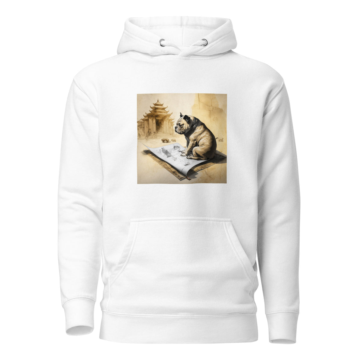 Unisex Meditating Bulldogs Hoodie