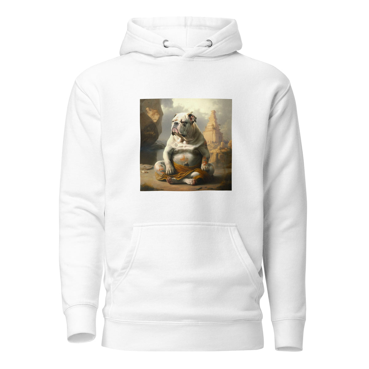 Unisex Meditating Bulldogs Hoodie