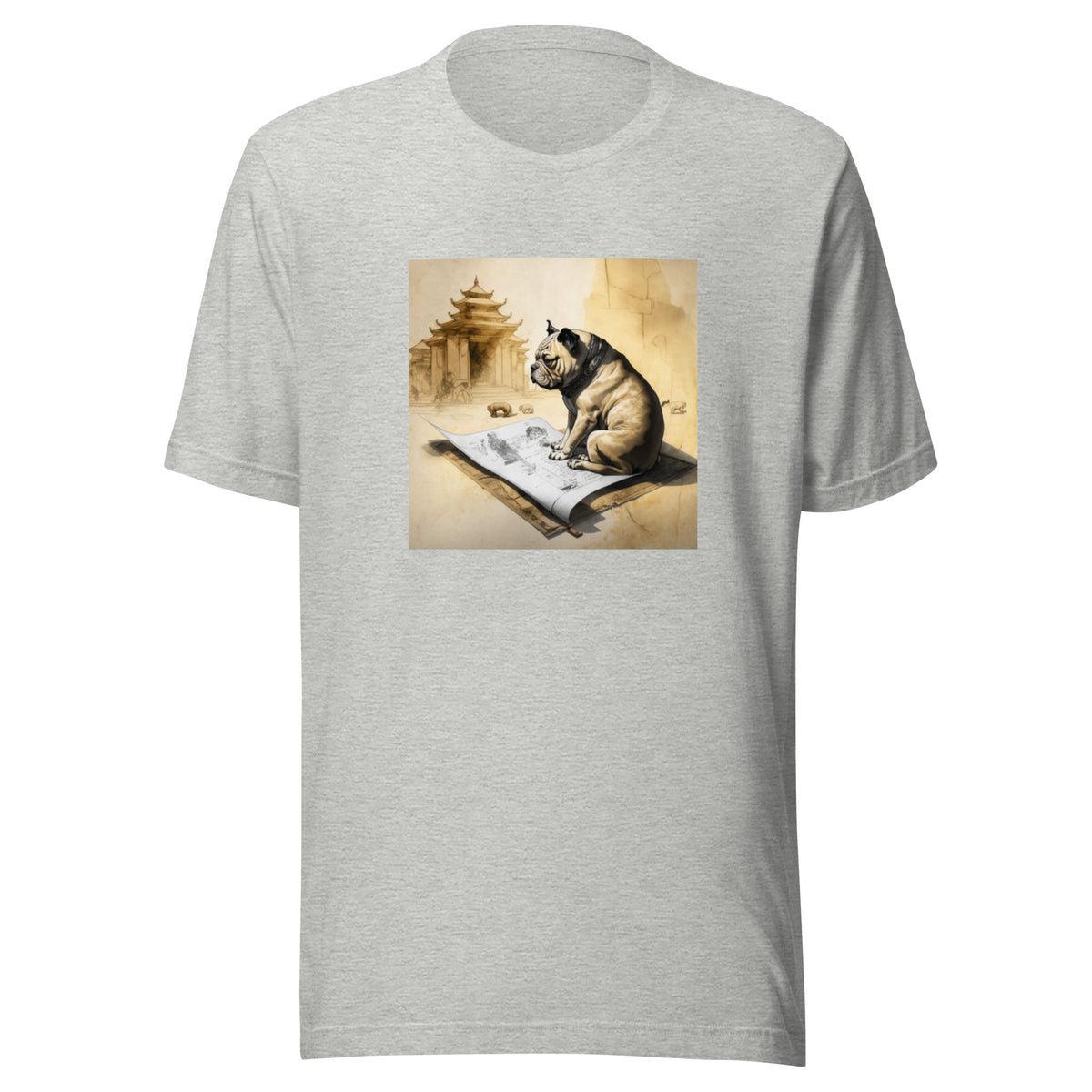 Unisex Meditating Bulldogs t-shirt