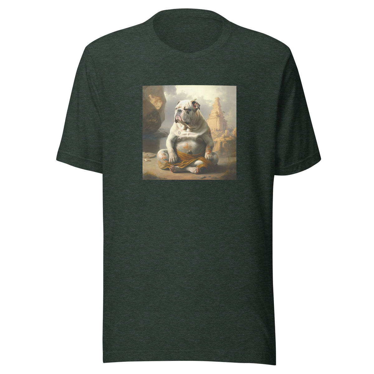 Unisex Meditating Bulldogs t-shirt