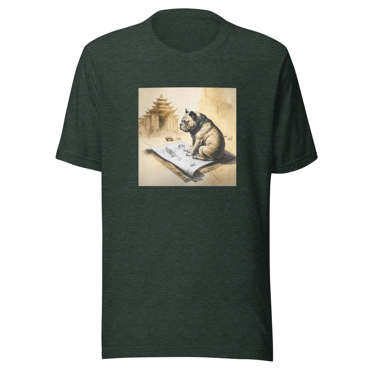 Unisex Meditating Bulldogs t-shirt