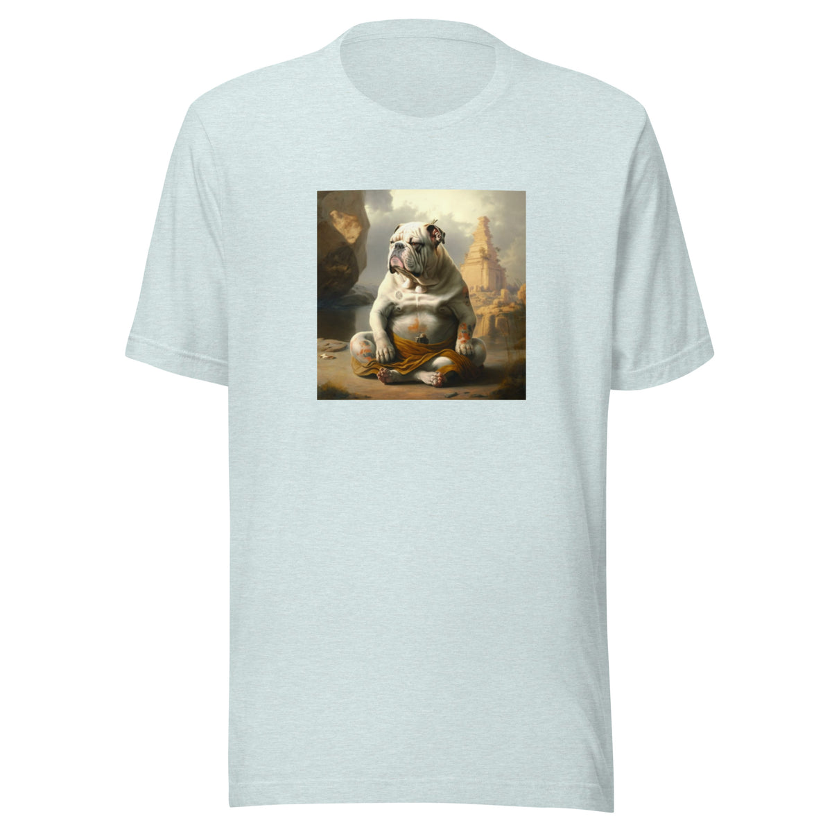 Unisex Meditating Bulldogs t-shirt