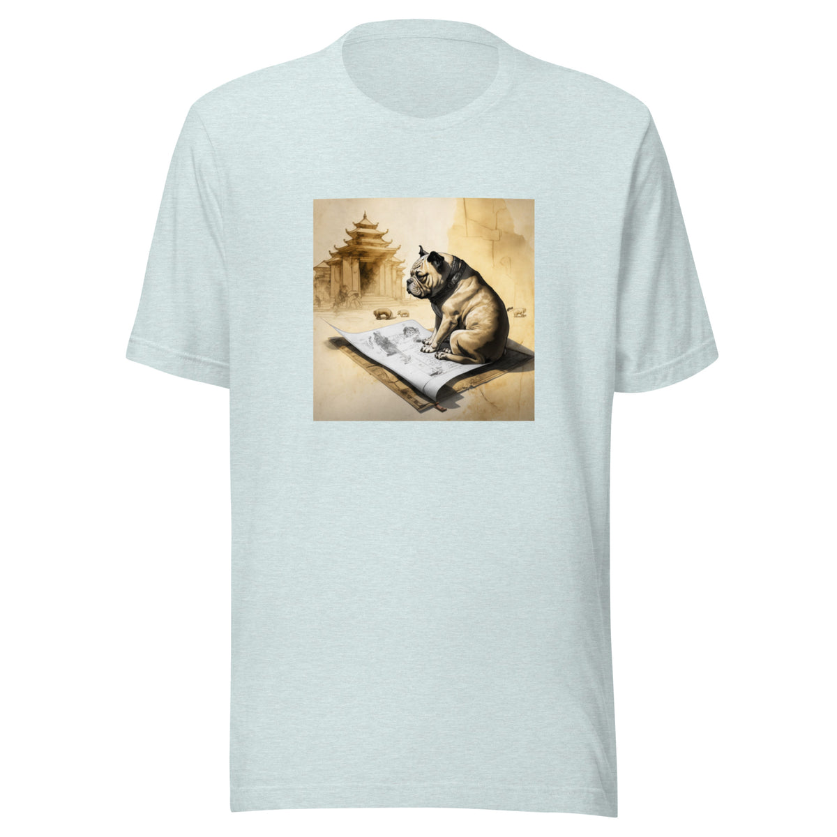 Unisex Meditating Bulldogs t-shirt