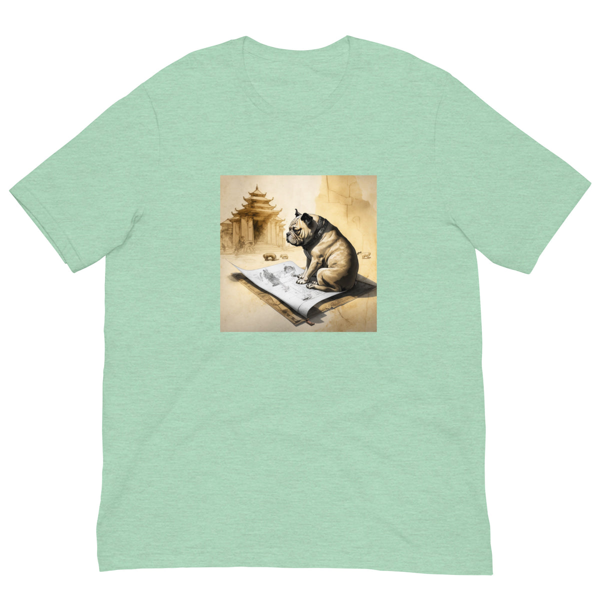 Unisex Meditating Bulldogs t-shirt