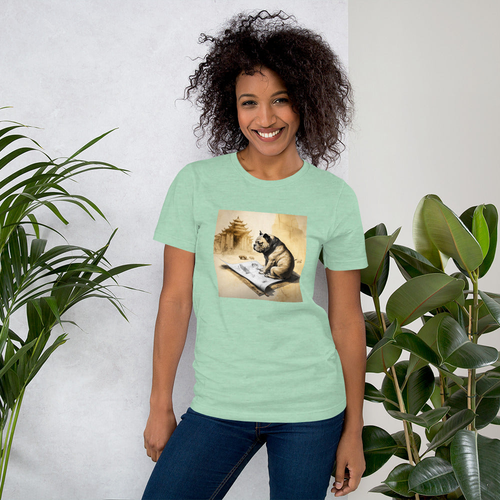 Unisex Meditating Bulldogs t-shirt