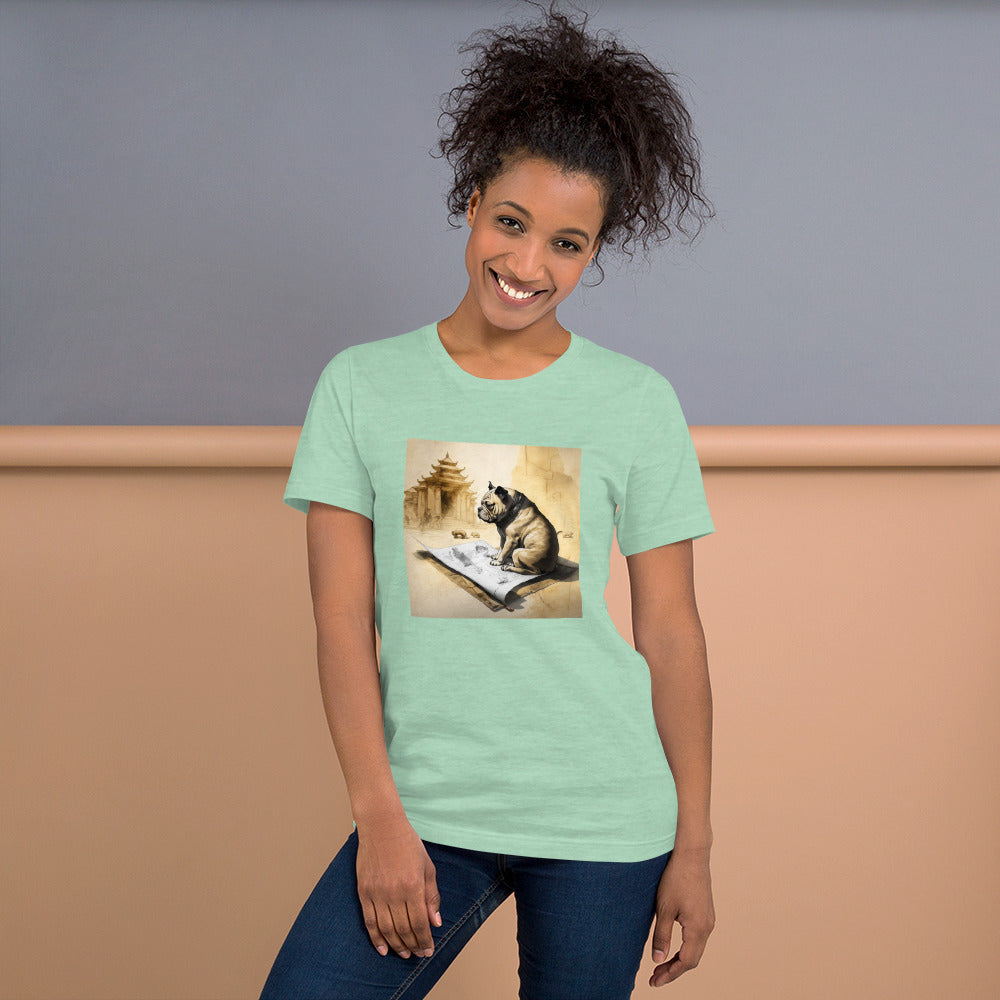 Unisex Meditating Bulldogs t-shirt