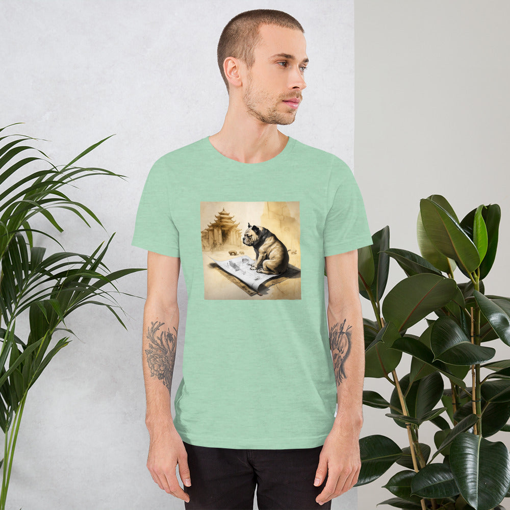 Unisex Meditating Bulldogs t-shirt