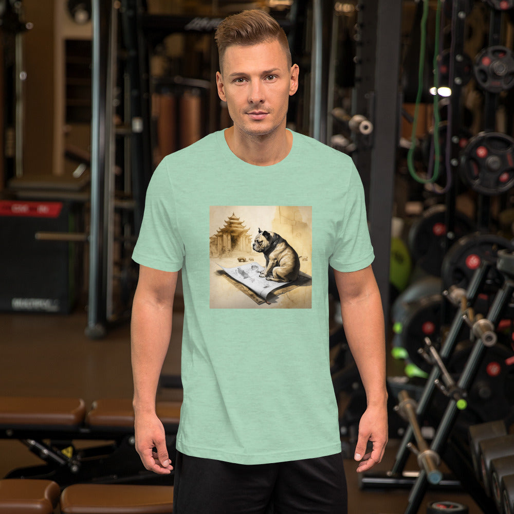 Unisex Meditating Bulldogs t-shirt