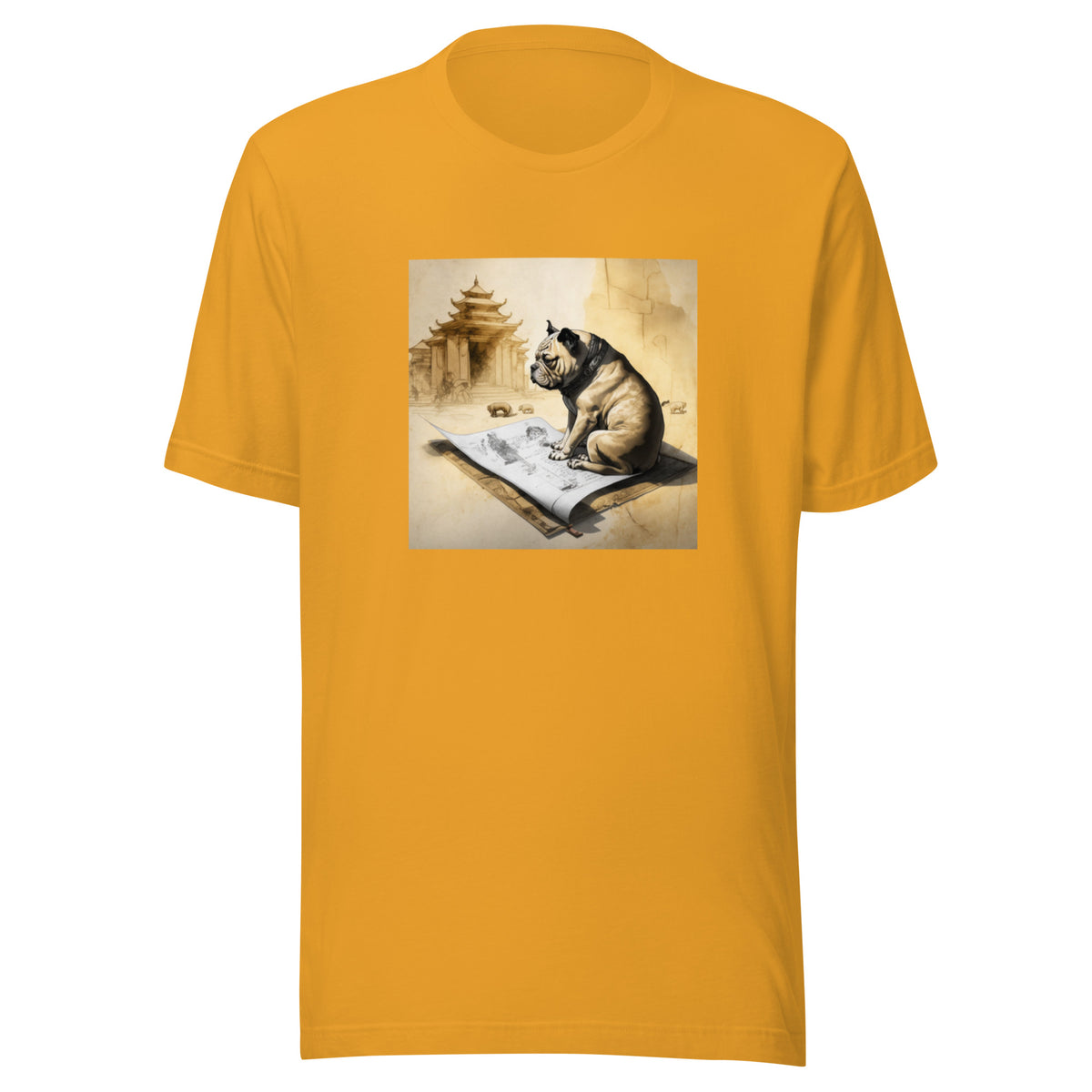 Unisex Meditating Bulldogs t-shirt