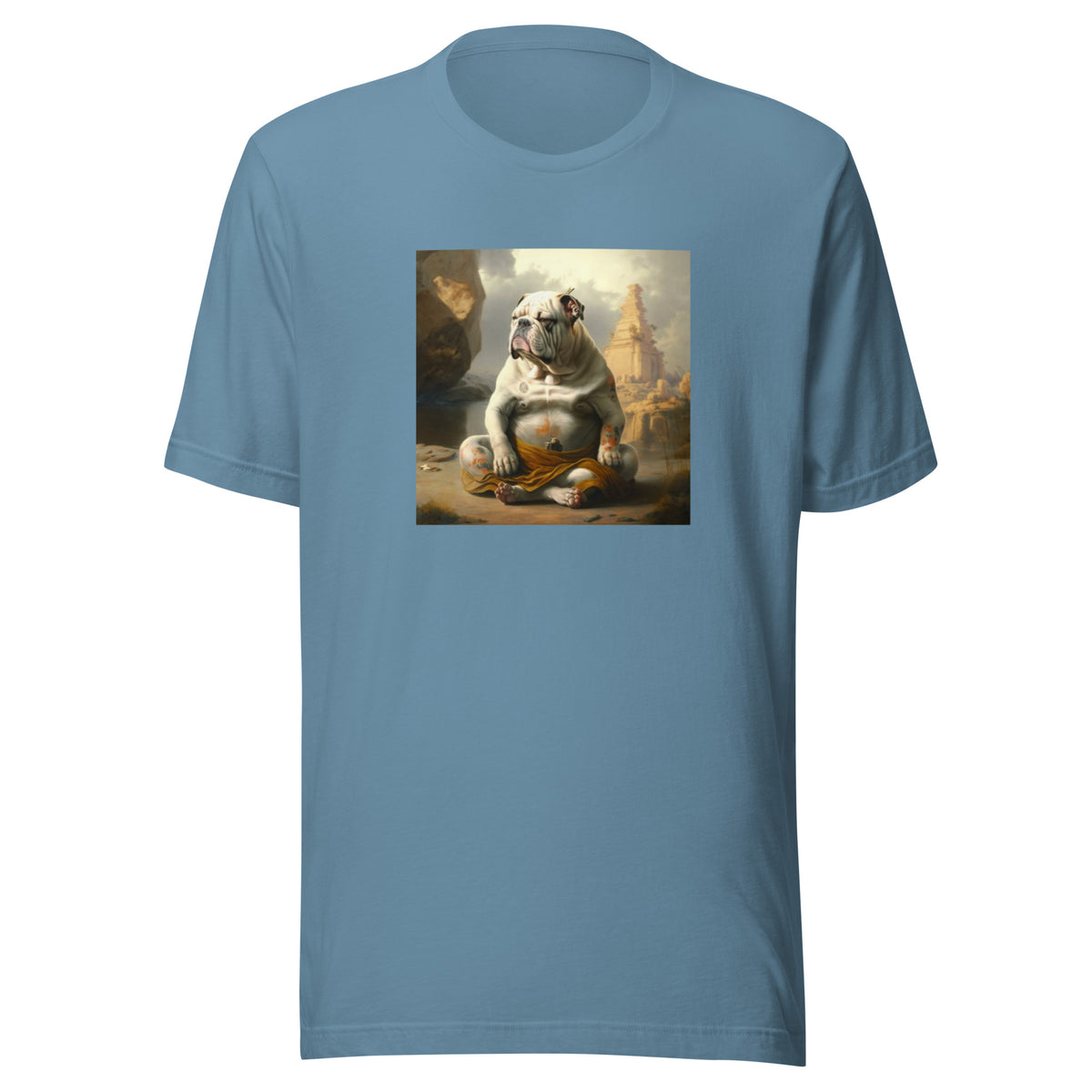 Unisex Meditating Bulldogs t-shirt