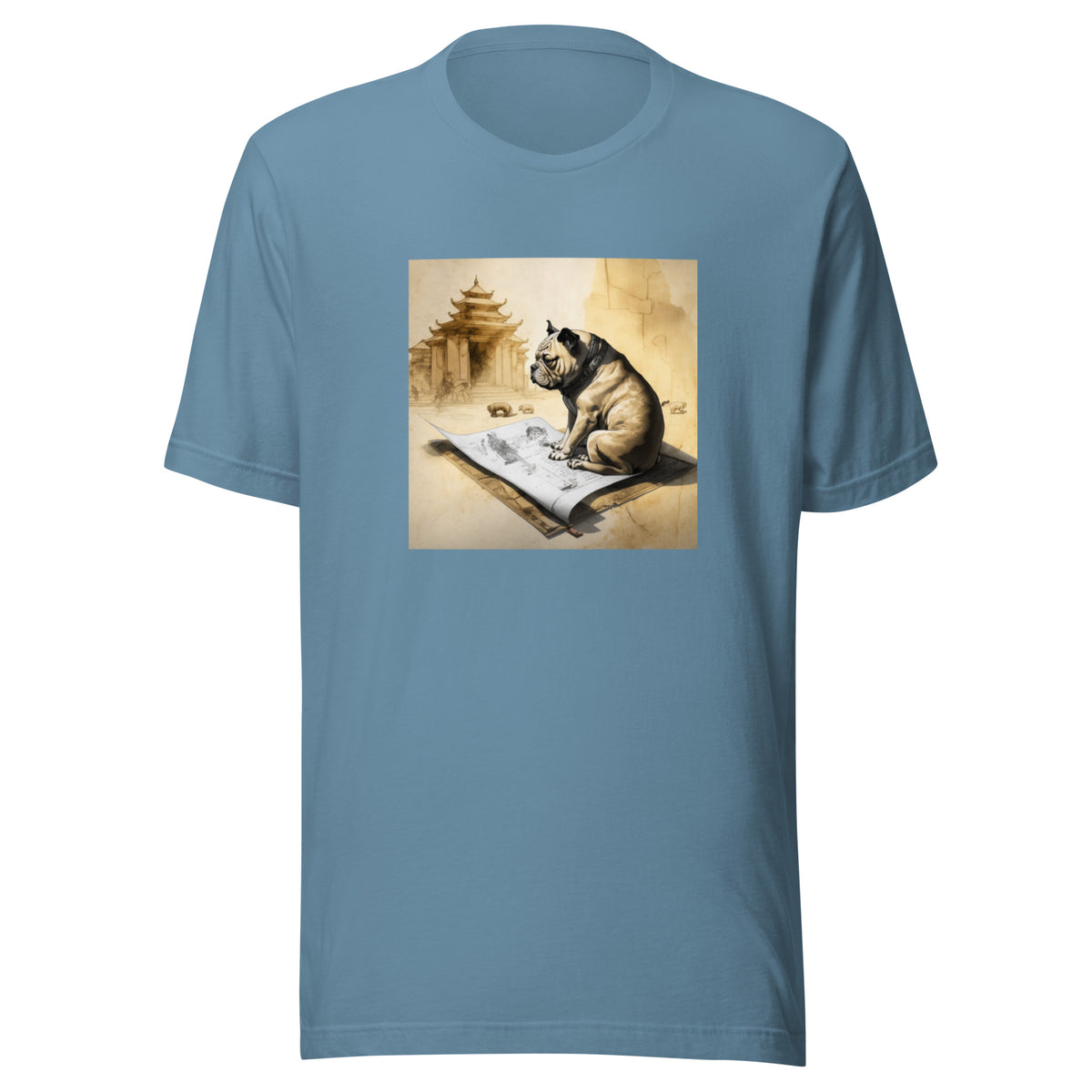 Unisex Meditating Bulldogs t-shirt