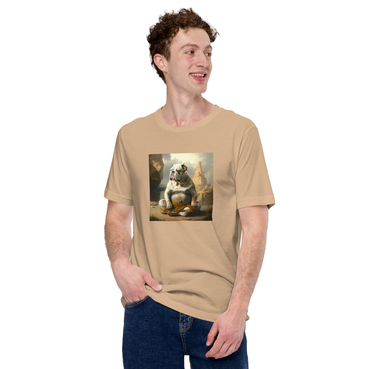 Unisex Meditating Bulldogs t-shirt