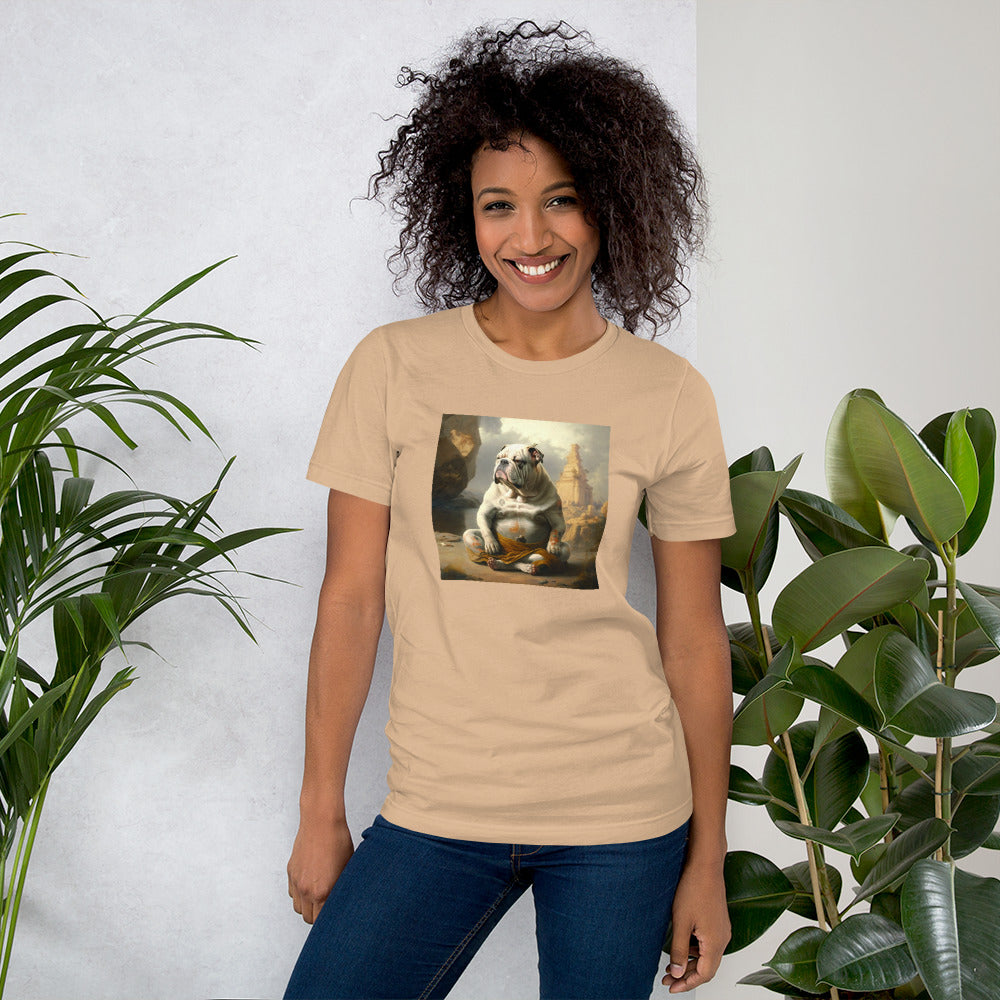 Unisex Meditating Bulldogs t-shirt