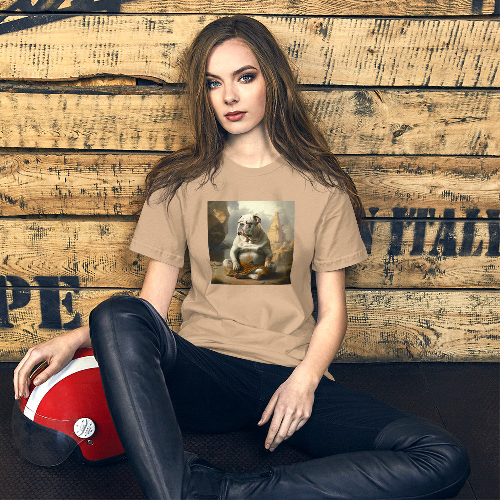 Unisex Meditating Bulldogs t-shirt