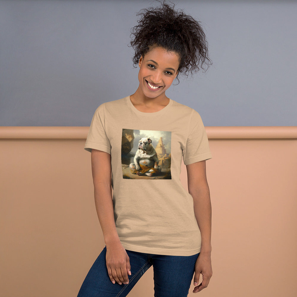 Unisex Meditating Bulldogs t-shirt