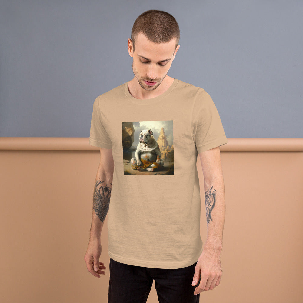 Unisex Meditating Bulldogs t-shirt