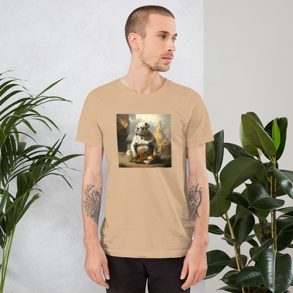 Unisex Meditating Bulldogs t-shirt