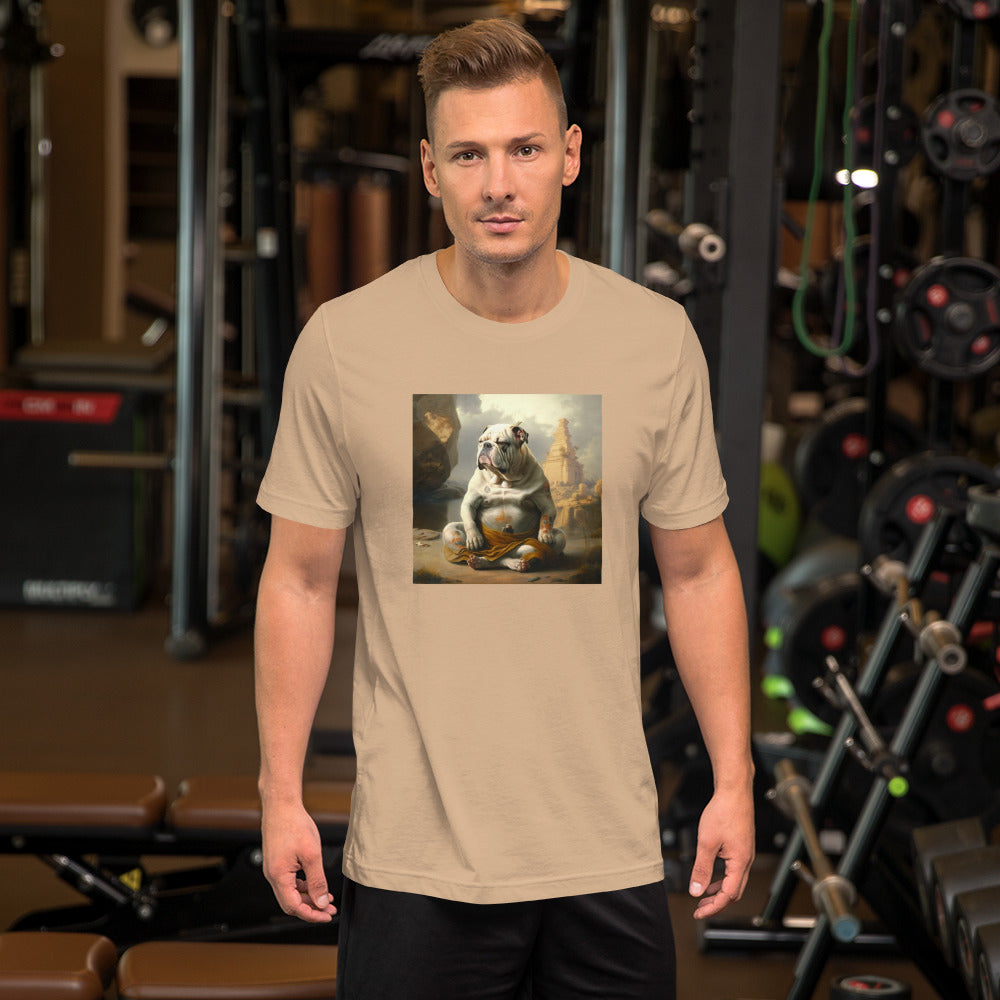 Unisex Meditating Bulldogs t-shirt