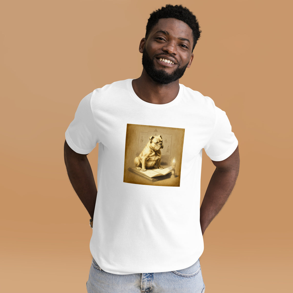 Unisex Meditating Bulldogs t-shirt