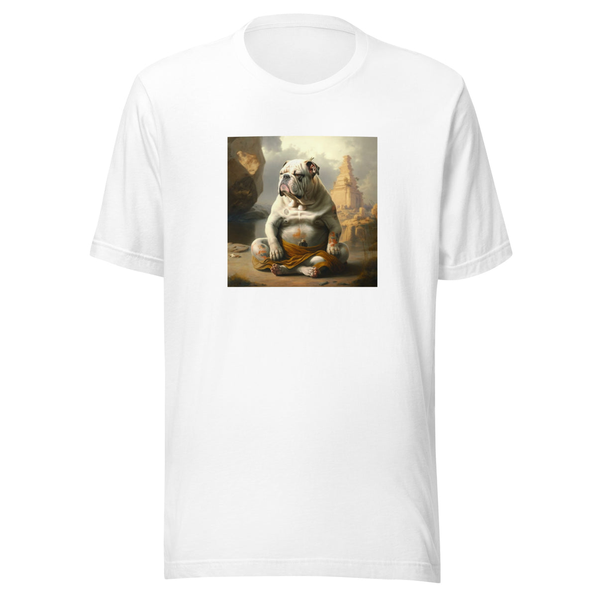 Unisex Meditating Bulldogs t-shirt