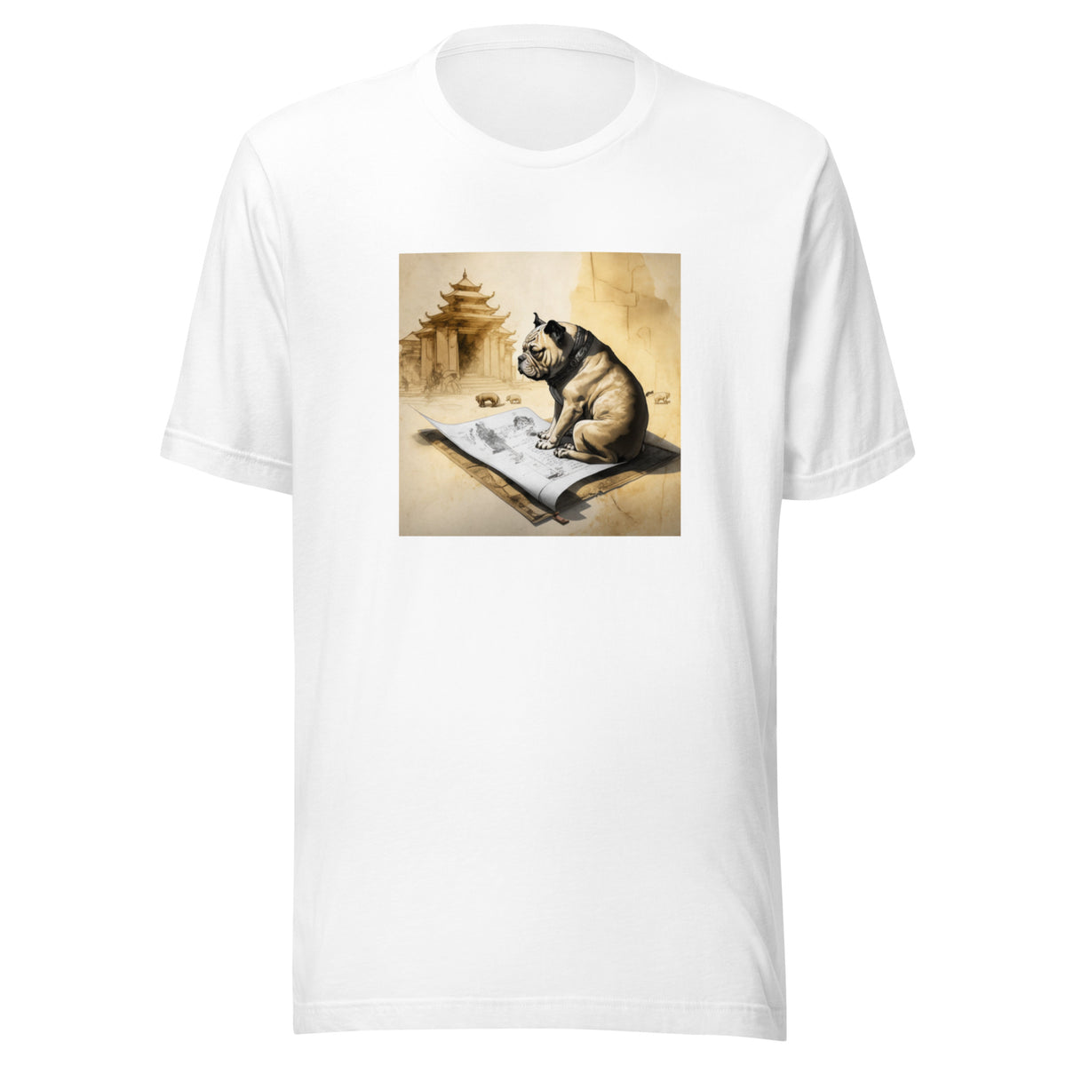 Unisex Meditating Bulldogs t-shirt