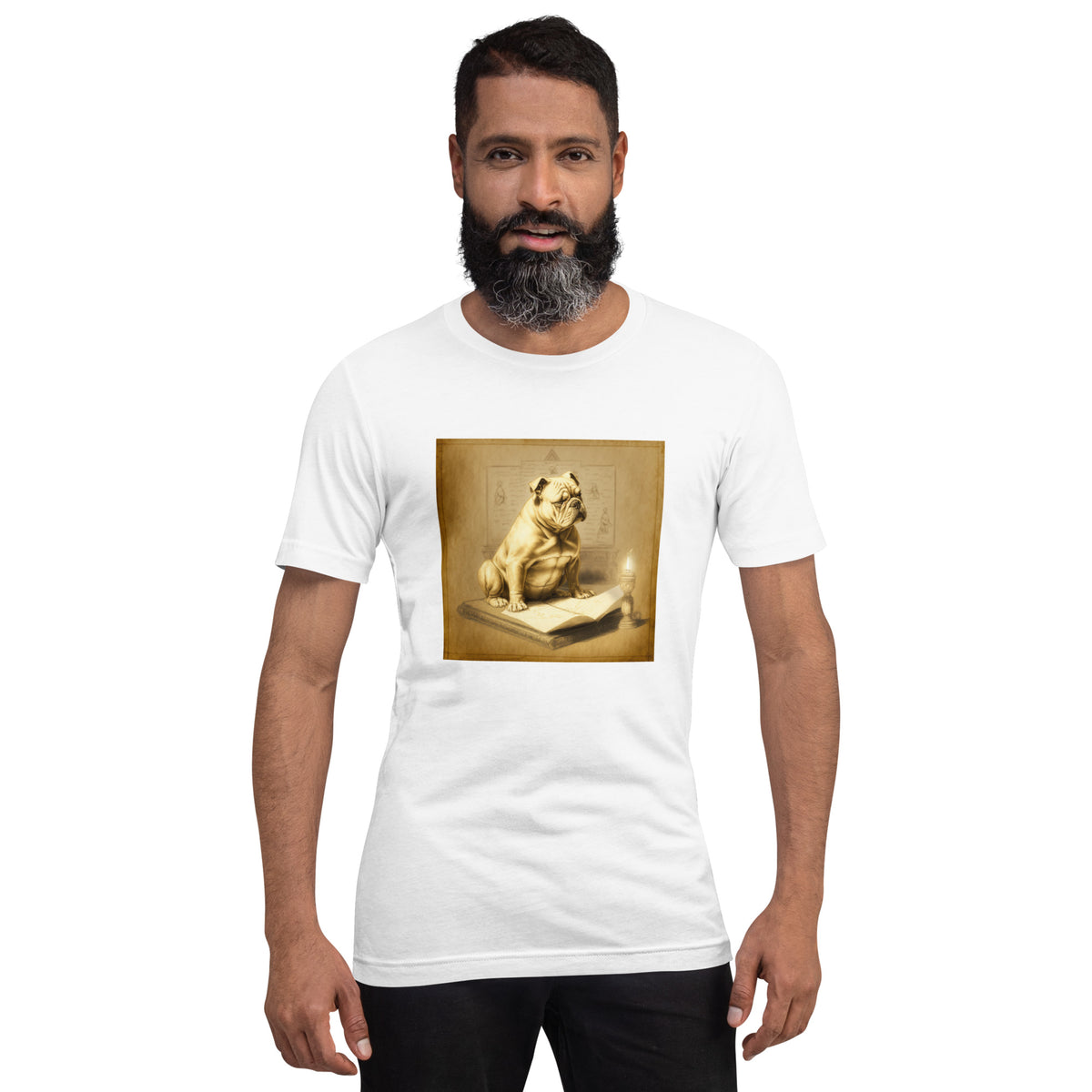 Unisex Meditating Bulldogs t-shirt