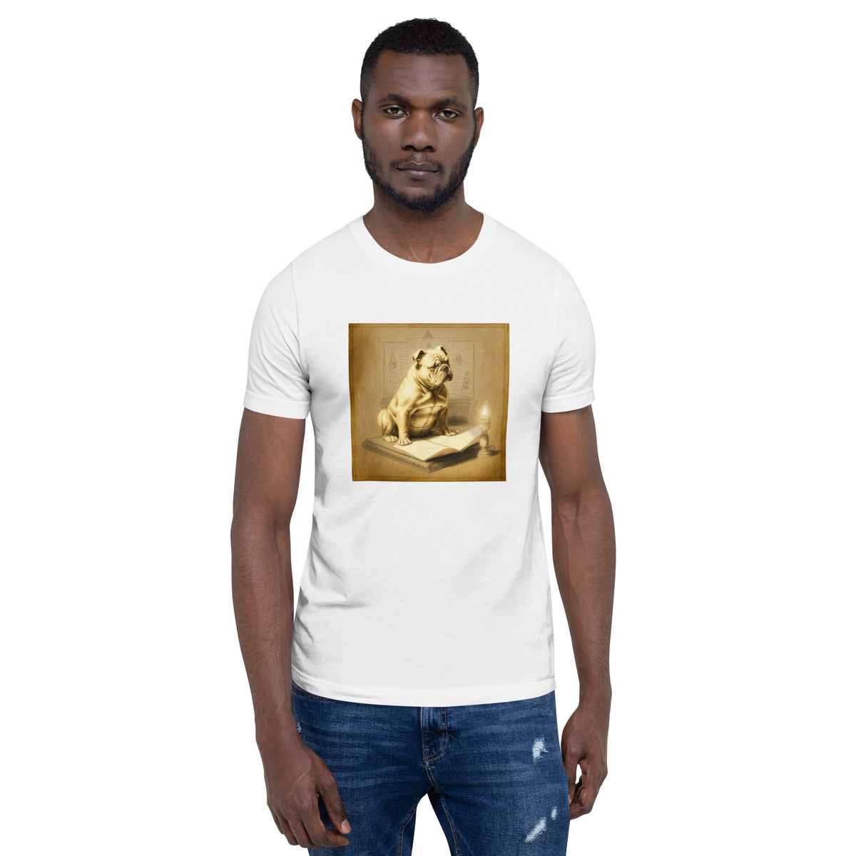 Unisex Meditating Bulldogs t-shirt