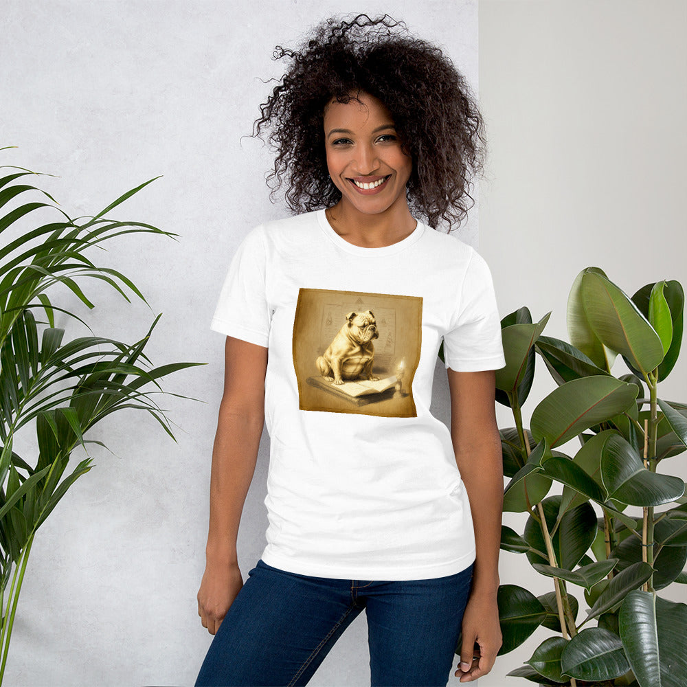 Unisex Meditating Bulldogs t-shirt