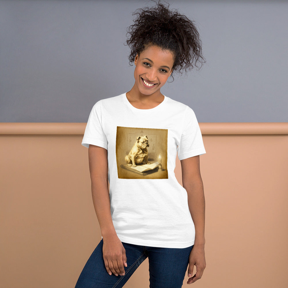 Unisex Meditating Bulldogs t-shirt