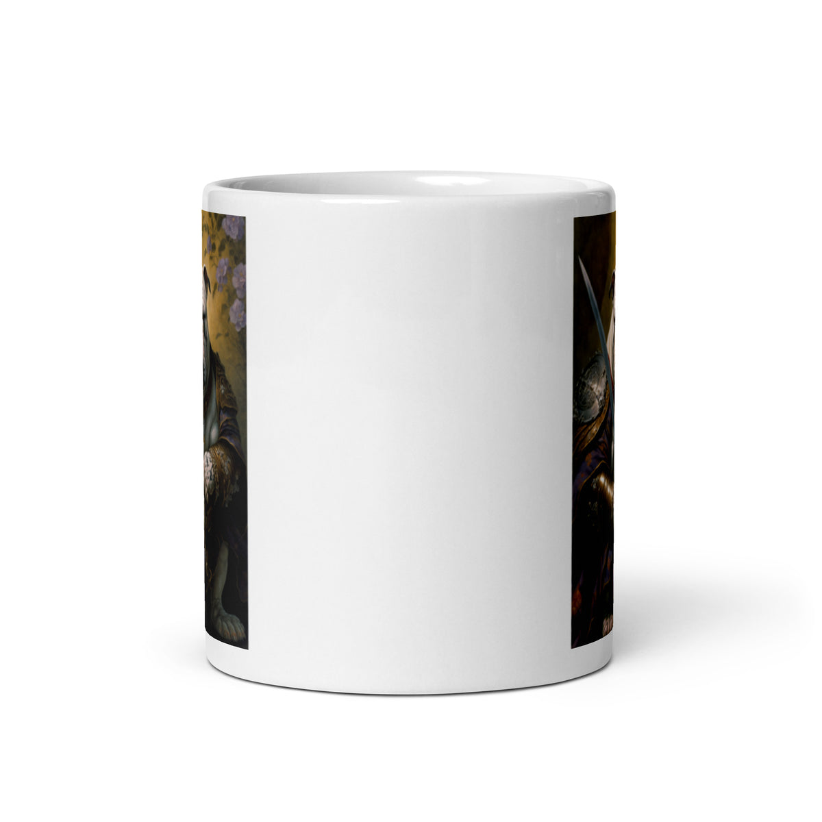 Dogs of War Bulldogs White glossy mug