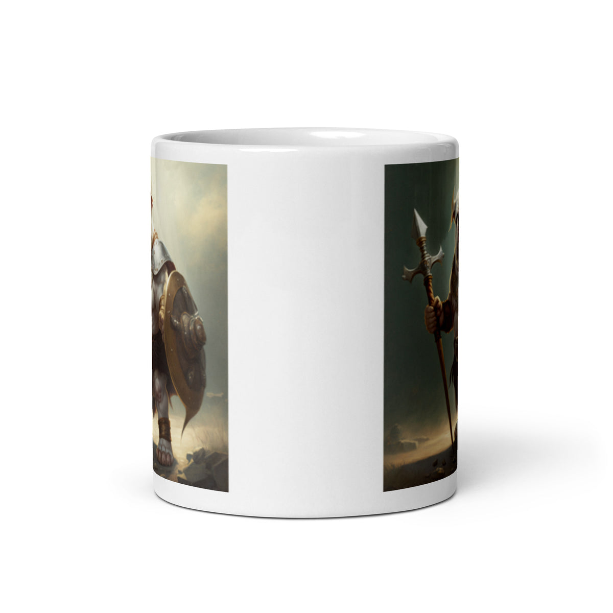 Dogs of War Bulldogs White glossy mug