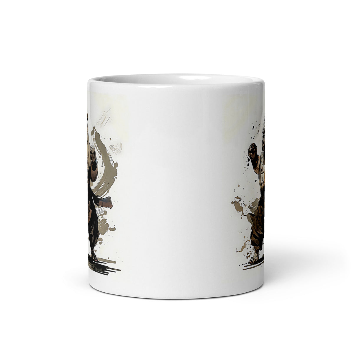 Bulldogs Of Zen White Glossy Mug - BZM-04