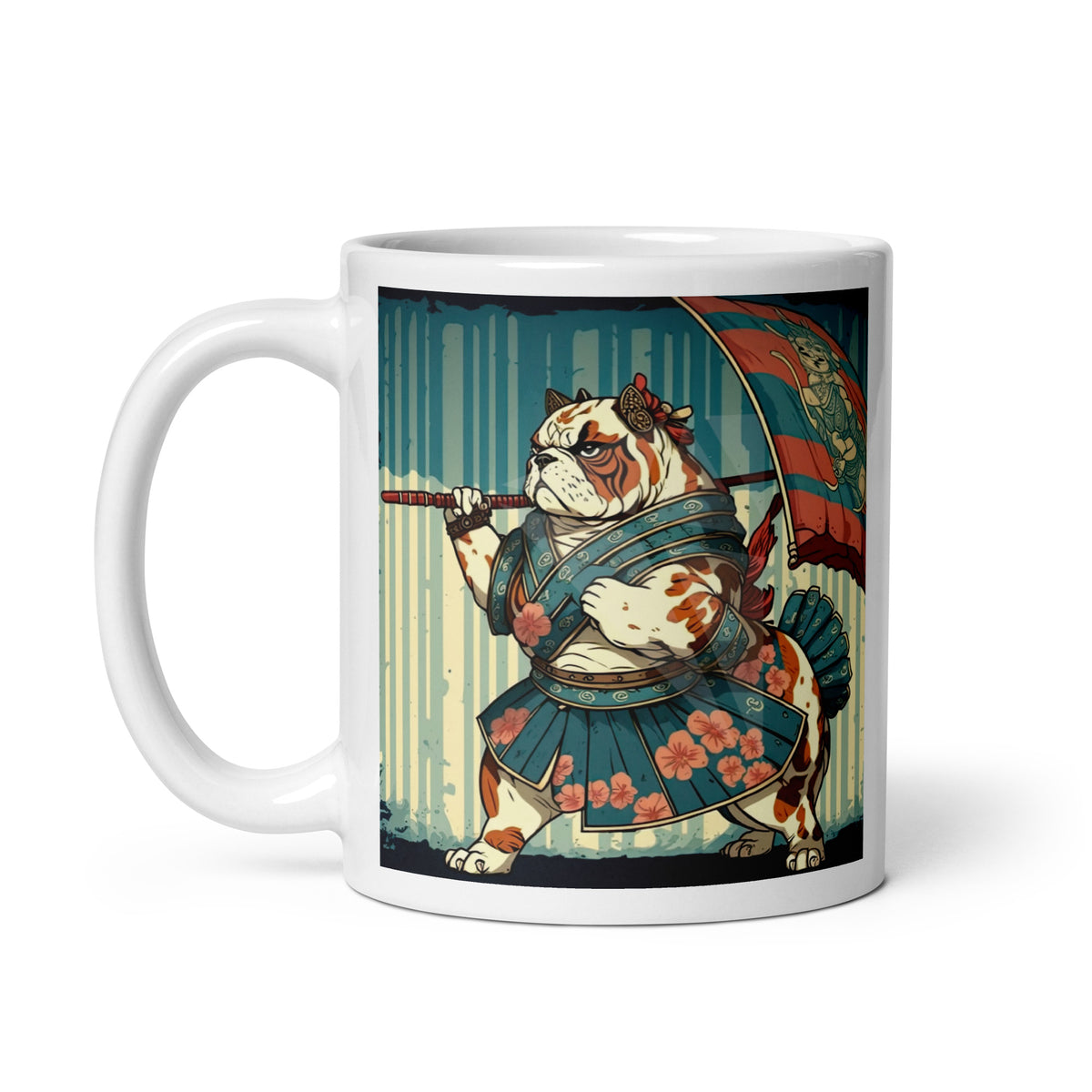 Bulldogs Of Zen White Glossy Mug - BZM-10