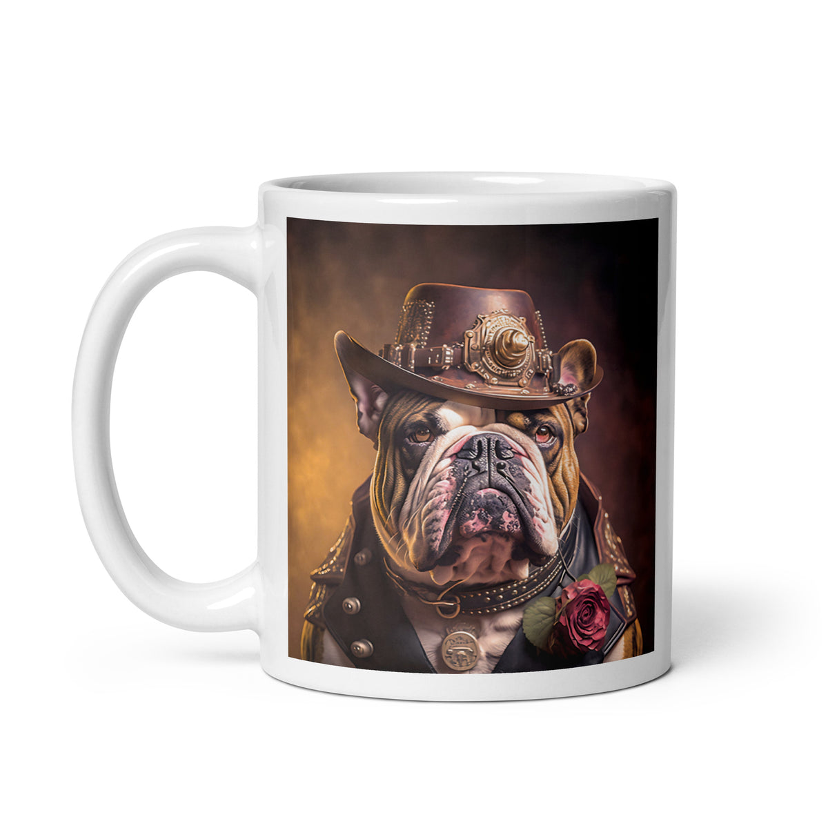 Bulldogs Of Zen White Glossy Mug - BZM-08