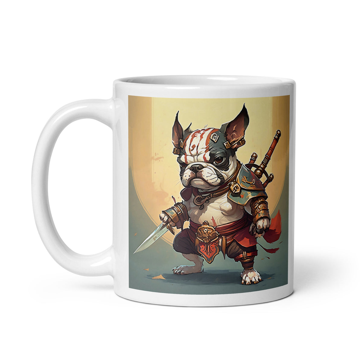 Bulldogs Of Zen White Glossy Mug - BZM-05